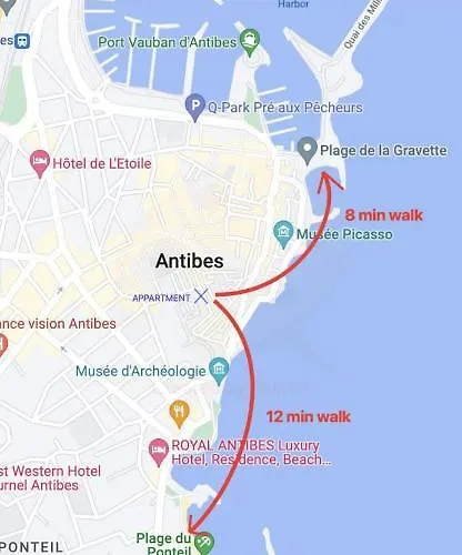 Superbe 2p Mezzanine Au Coeur Du Vieil * 昂蒂布